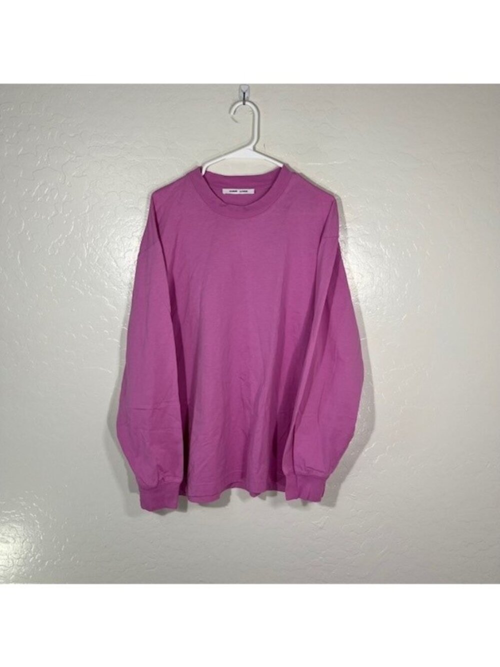 Samsoe Samsoe Shirt Womens Small Oversized Pink Bubble Gum Long SleeveCotton